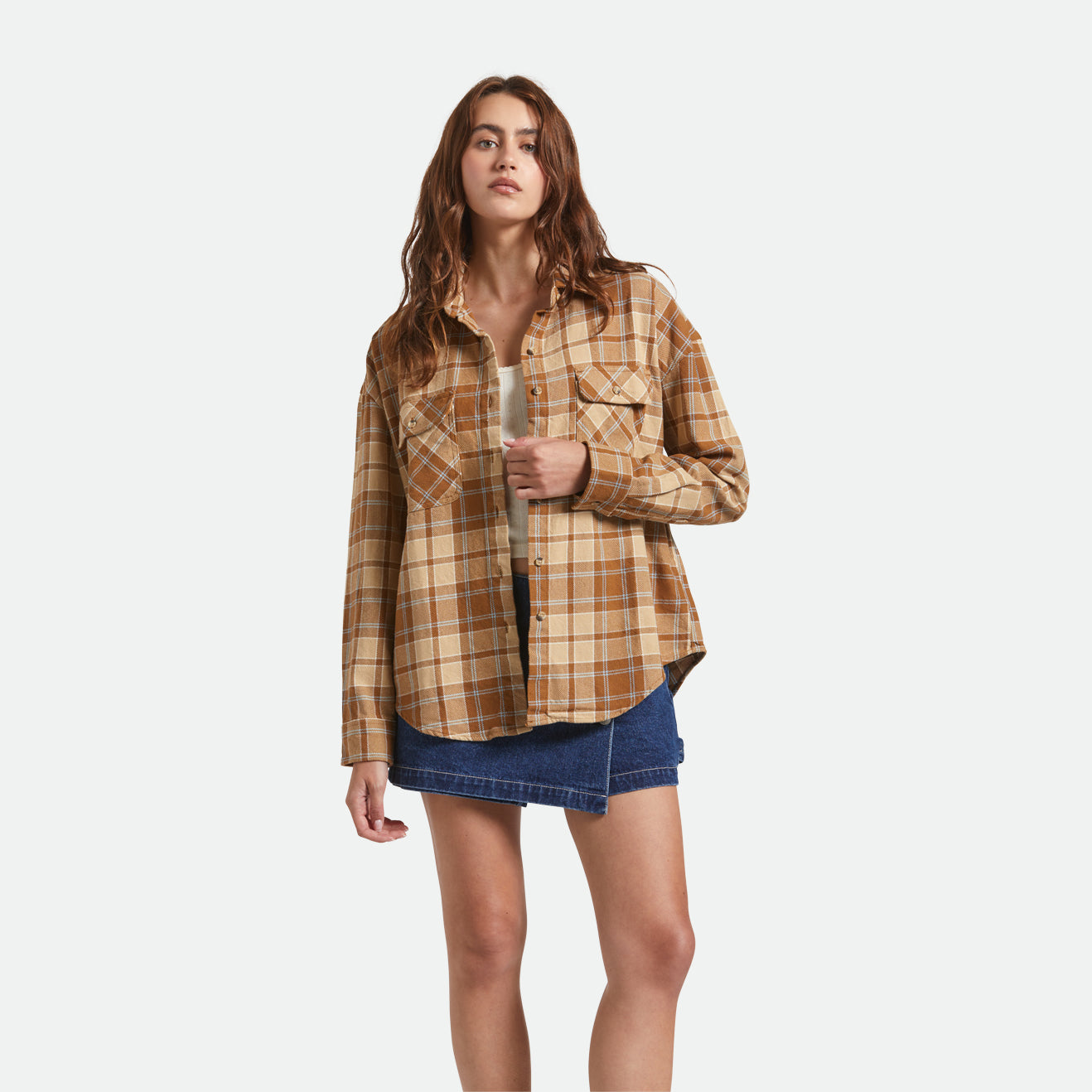 BOWERY VINTAGE L/S OVERSHIRT - WASHED COPPER