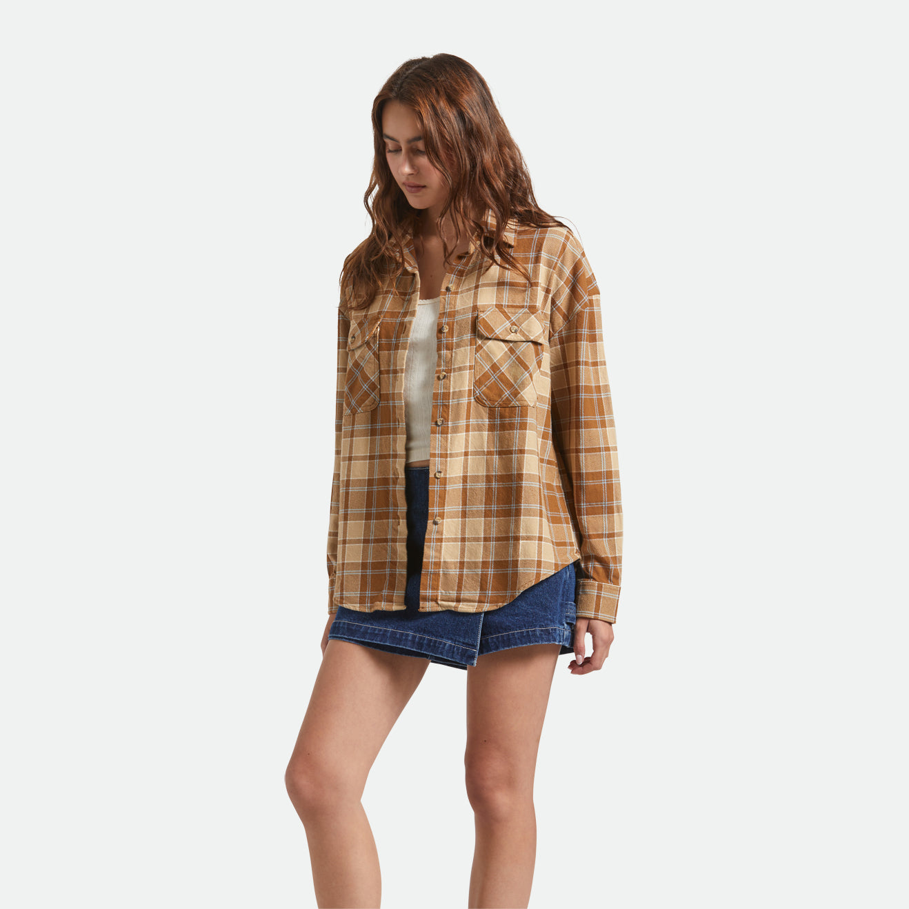 BOWERY VINTAGE L/S OVERSHIRT - WASHED COPPER