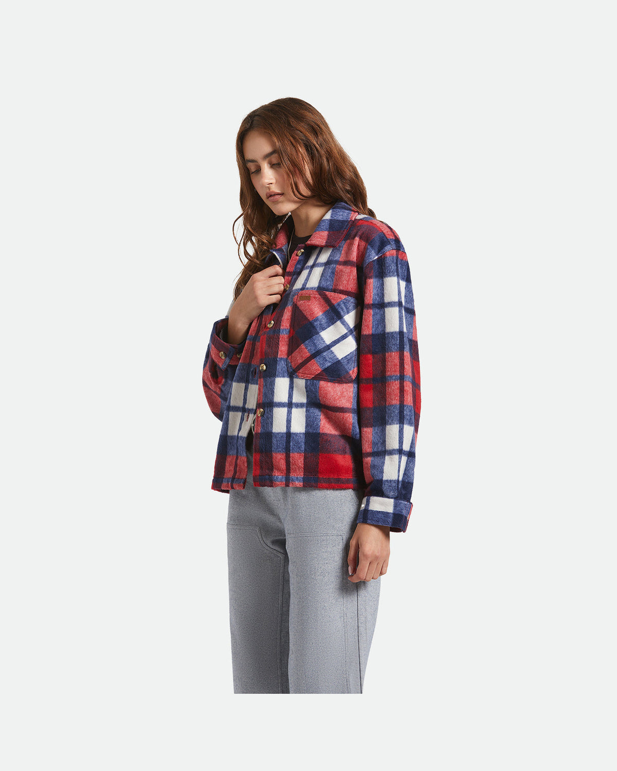 BOWERY W SOFT BRUSHED FLANNEL - ADRENALINE RUSH/NAVY