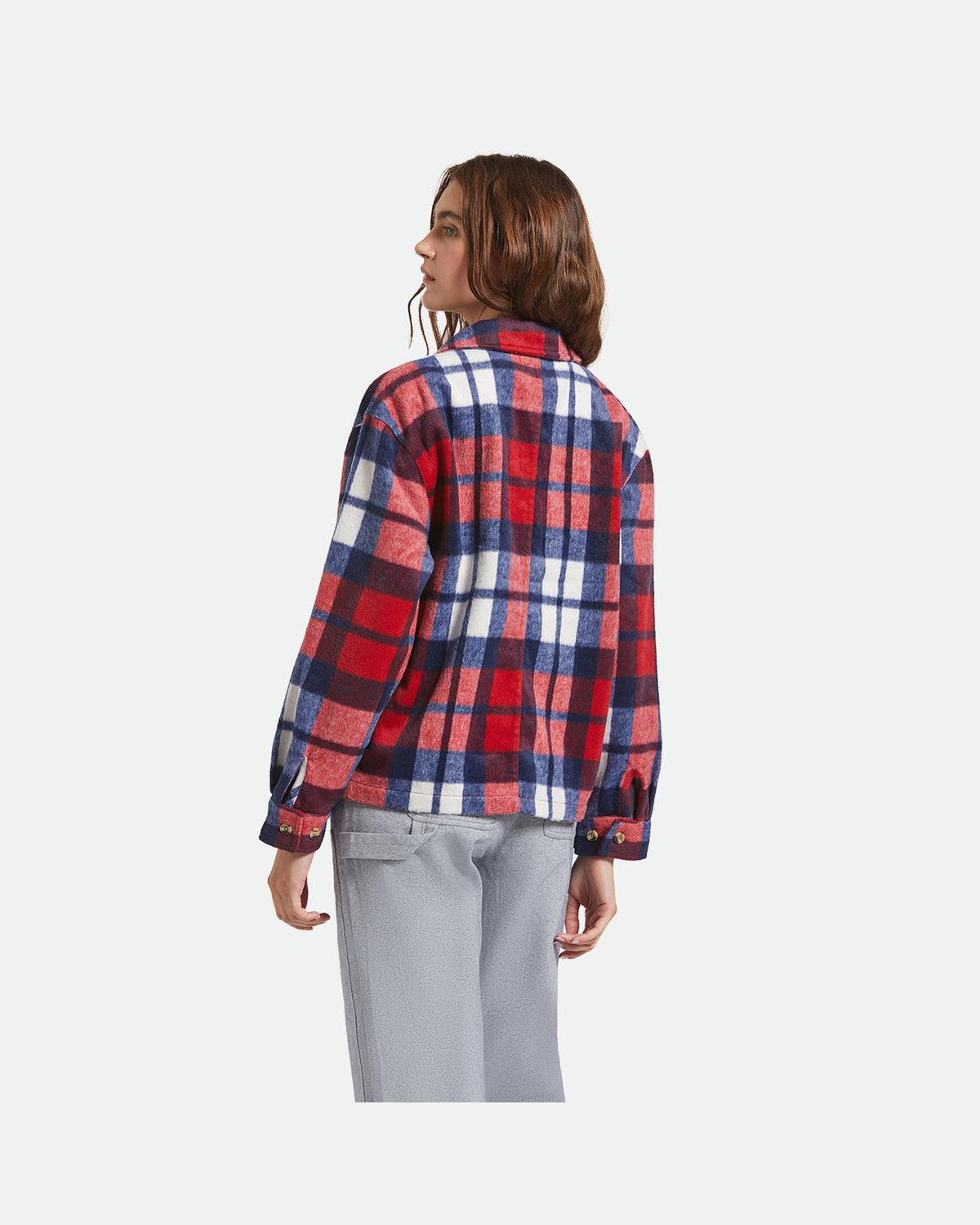 BOWERY W SOFT BRUSHED FLANNEL - ADRENALINE RUSH/NAVY