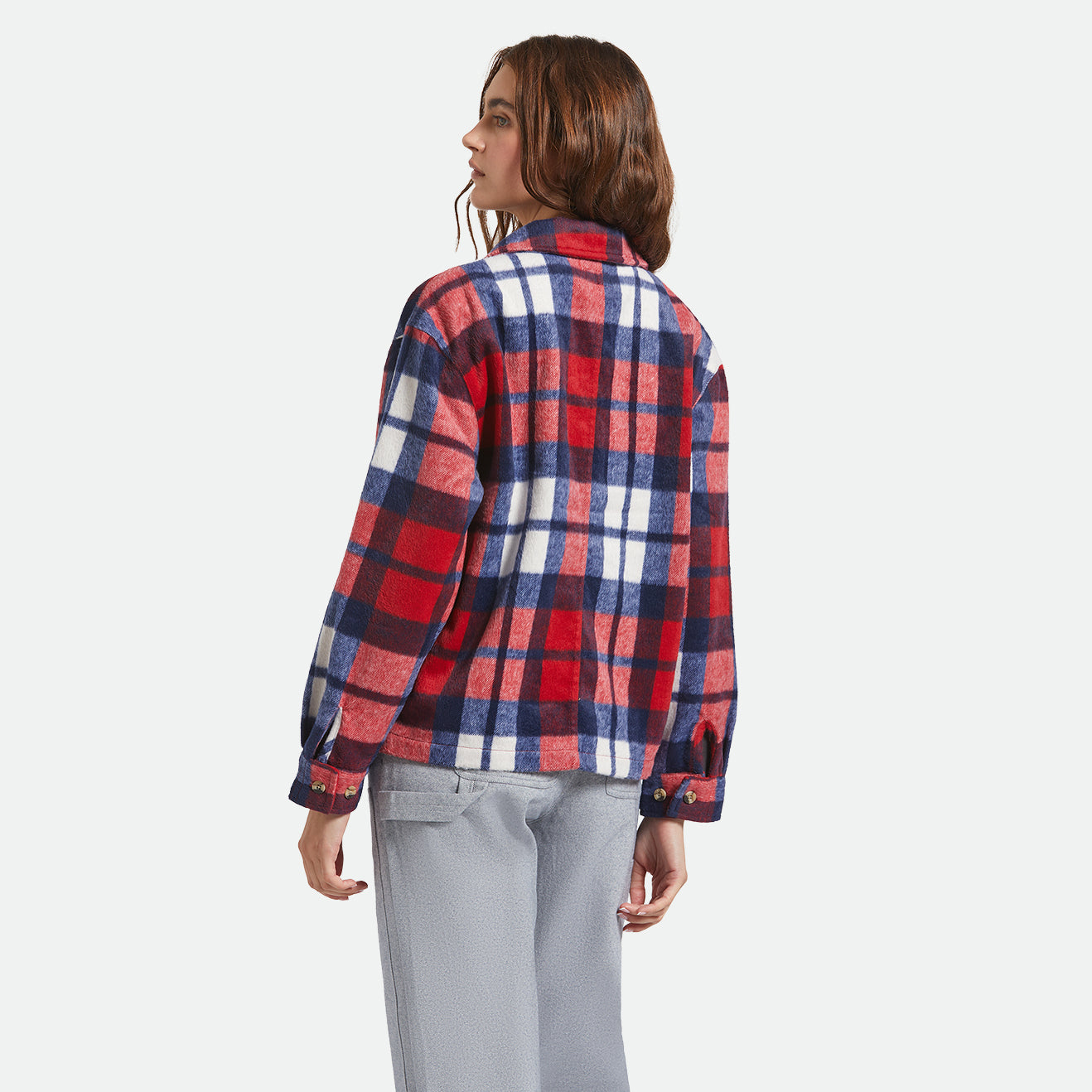 BOWERY W SOFT BRUSHED FLANNEL - ADRENALINE RUSH/NAVY