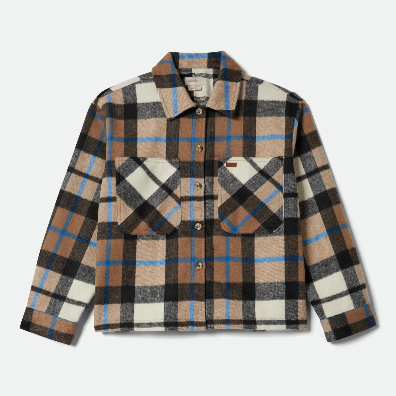 BOWERY W SOFT BRUSHED FLANNEL - WASHED BLACK/SAND