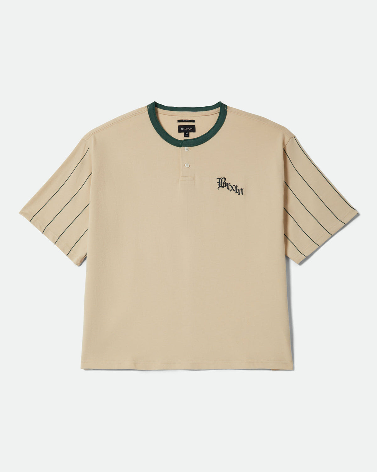 BOXY BASEBALL 1/2 SLEEVE TEE - WHITECAP/PRIMAL GREEN
