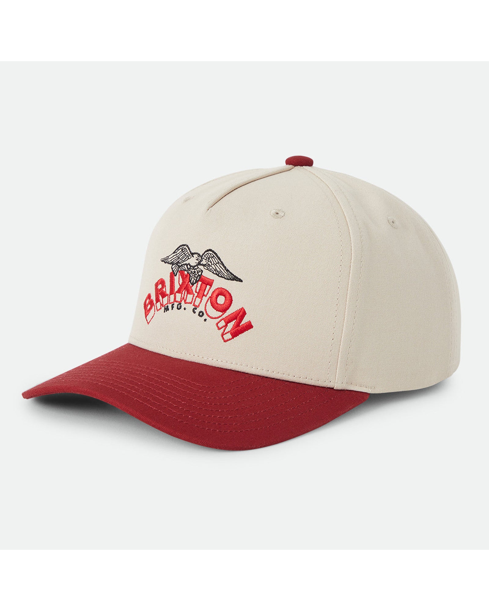 BRIXTON BANNER SNAPBACK - WHITECAP/DARK BRICK