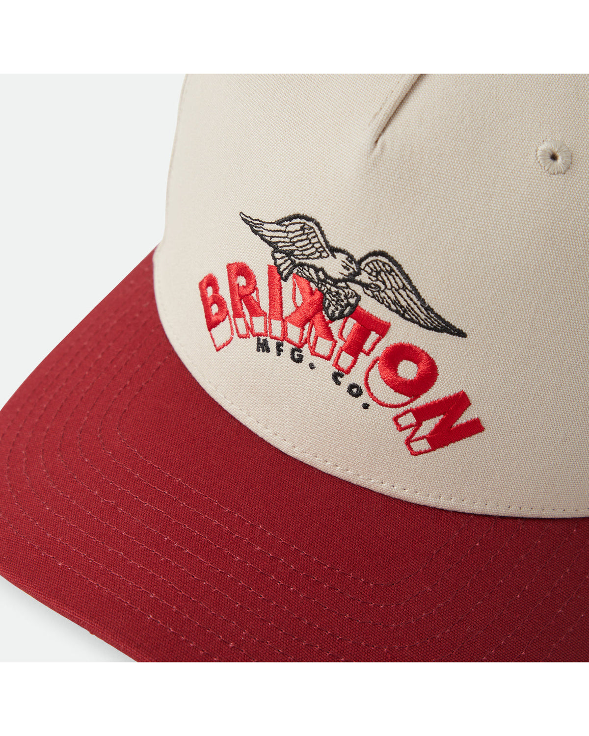 BRIXTON BANNER SNAPBACK - WHITECAP/DARK BRICK