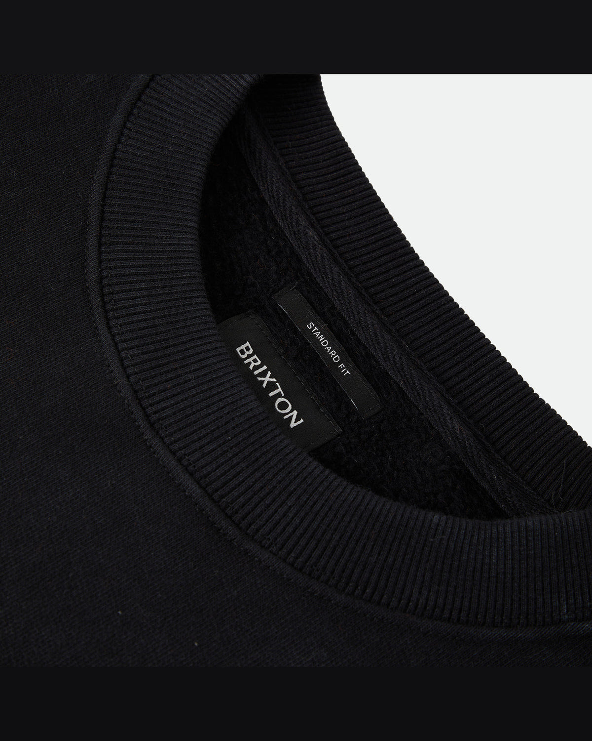BRIXTON BASELINE CREW FLEECE - BLACK