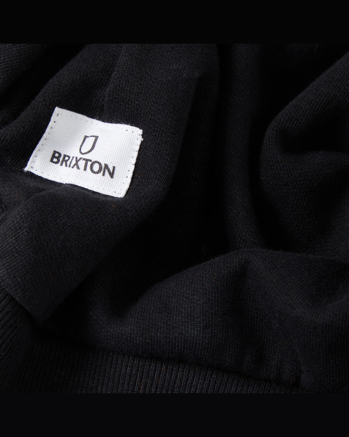 BRIXTON BASELINE CREW FLEECE - BLACK