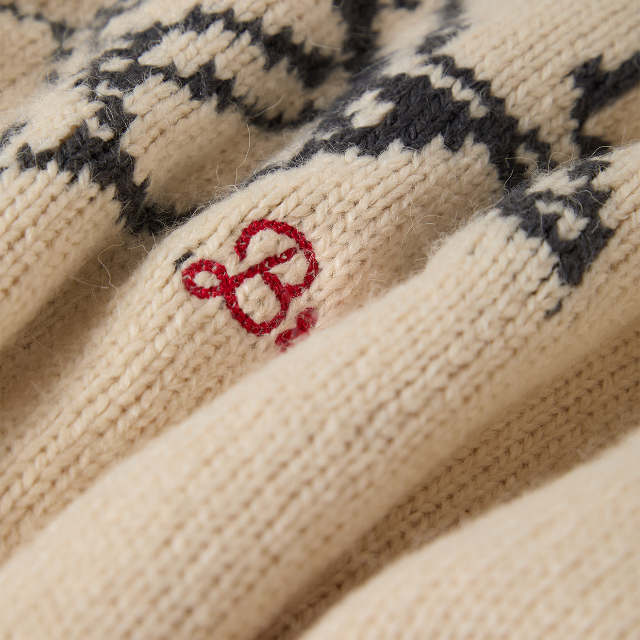 BRIXTON RANCHING CLUB CREW SWEATER - WHITECAP