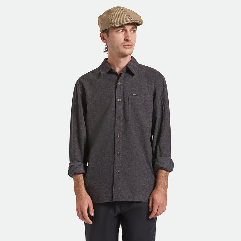 BROOD SNAP CAP - DARK TAN/BLACK HICKORY STRIPE