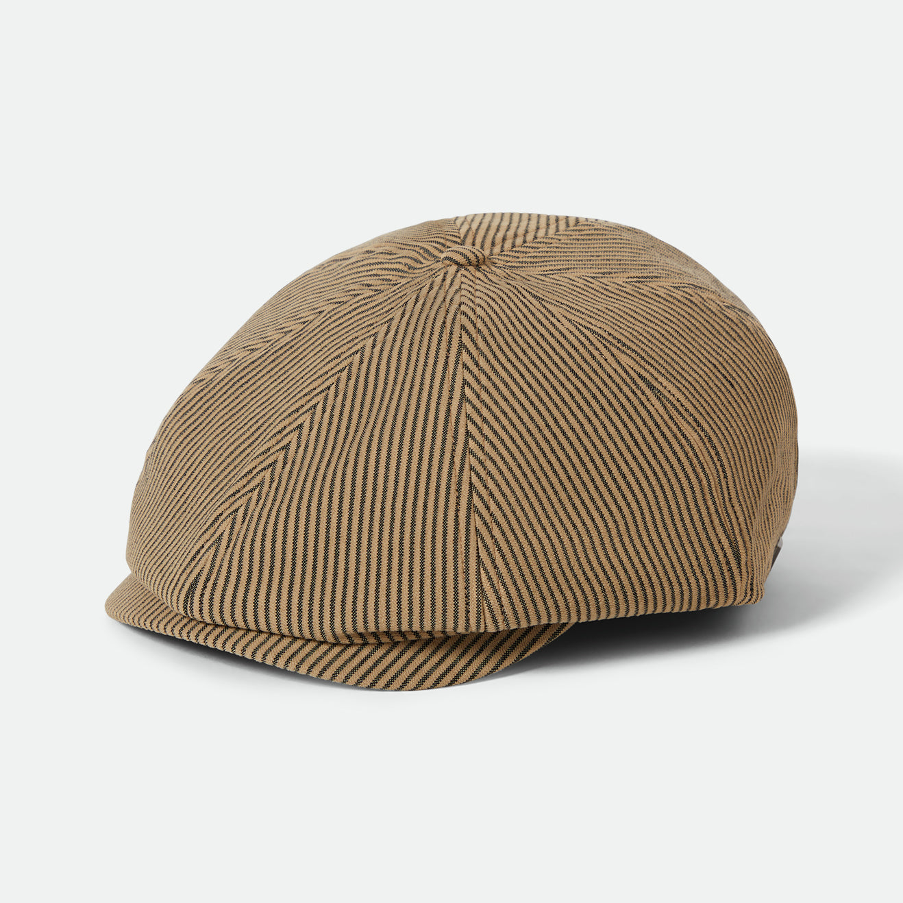 BROOD SNAP CAP - DARK TAN/BLACK HICKORY STRIPE