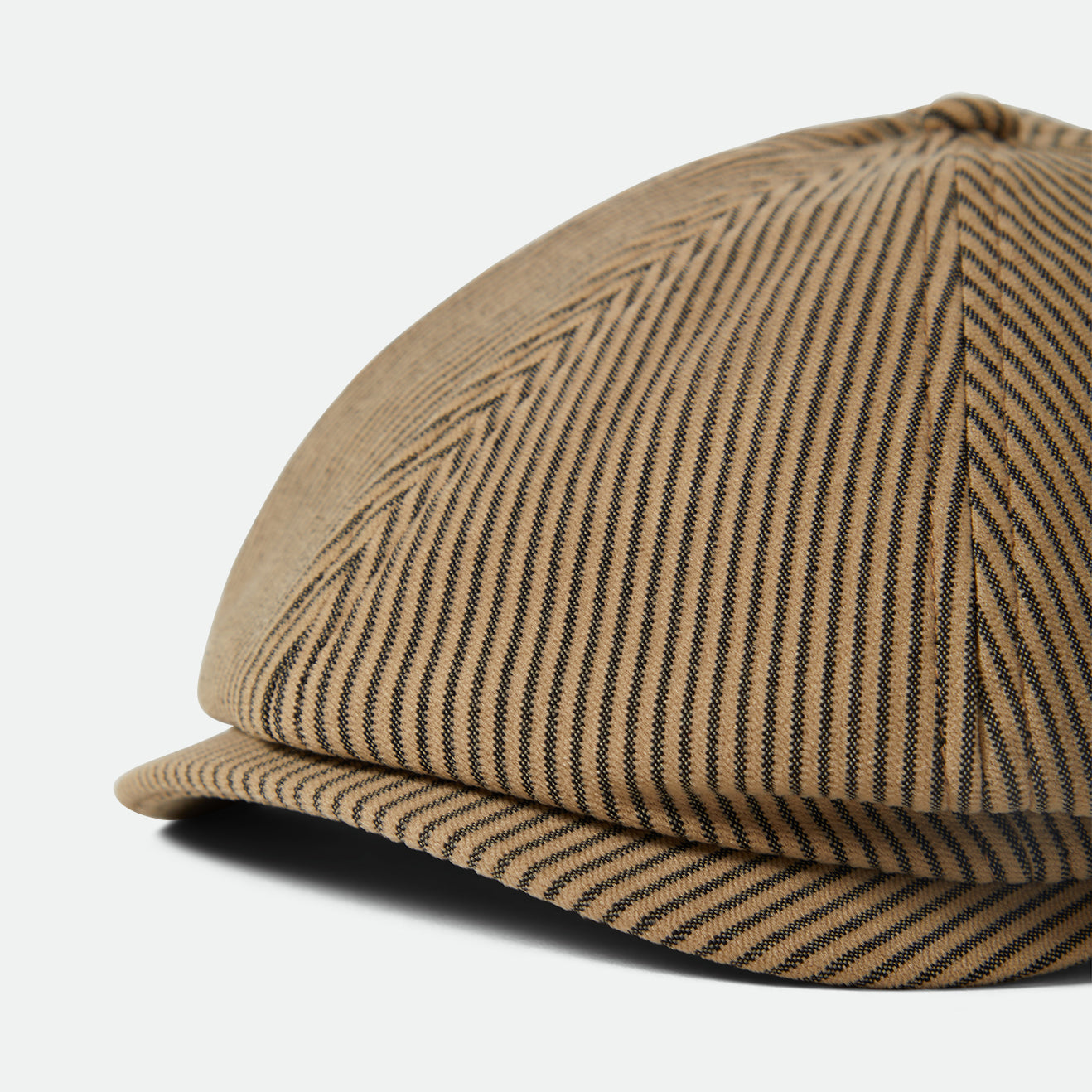 BROOD SNAP CAP - DARK TAN/BLACK HICKORY STRIPE
