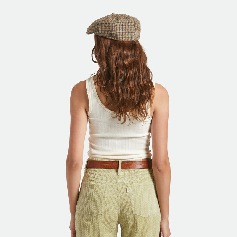 BROOD SNAP CAP - OATMEAL/CHARCOAL HOUNDSTOOTH