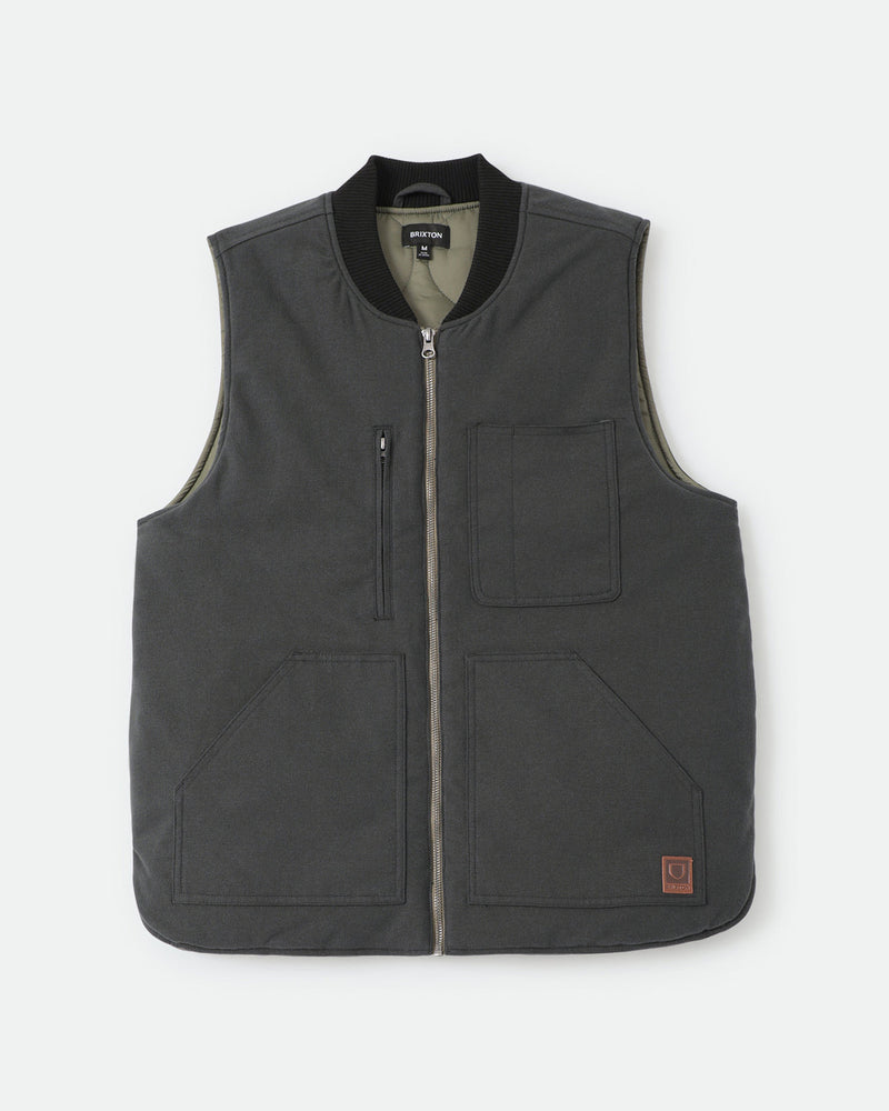 BUILDERS ABRAHAM REV VEST - BLACK/OLIVE SURPLUS
