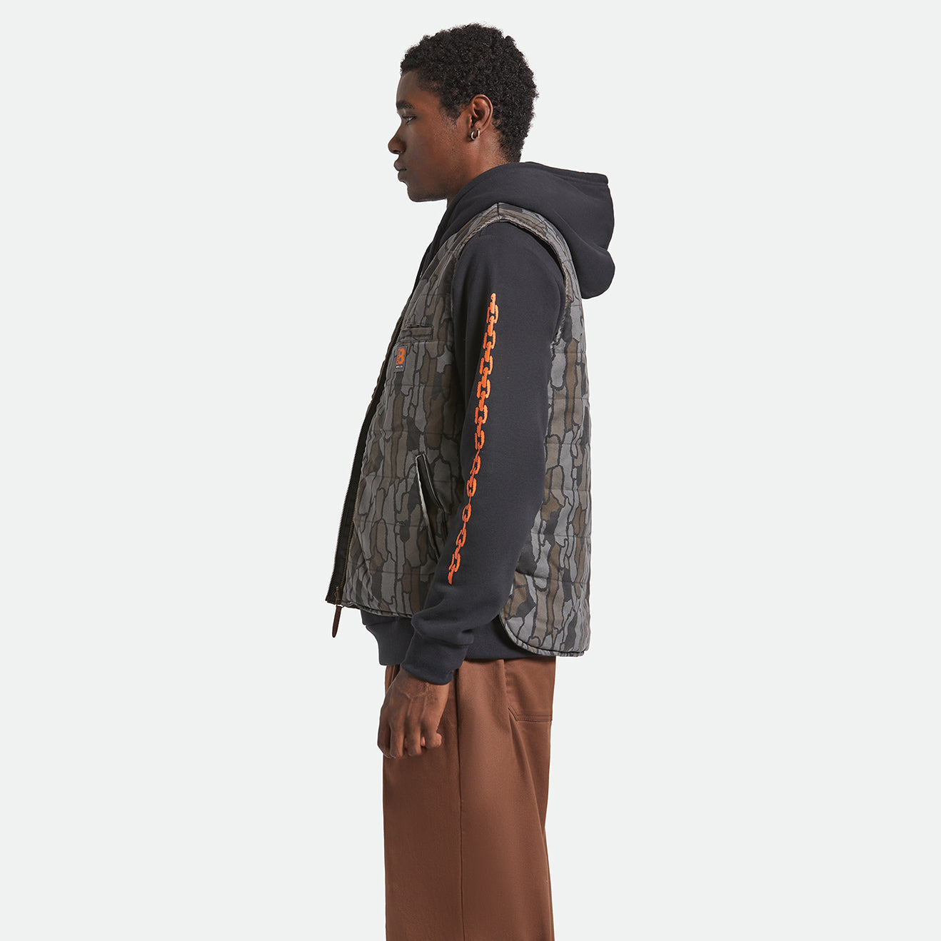 BUILDERS ABRAHAM REV VEST - BARK CAMO