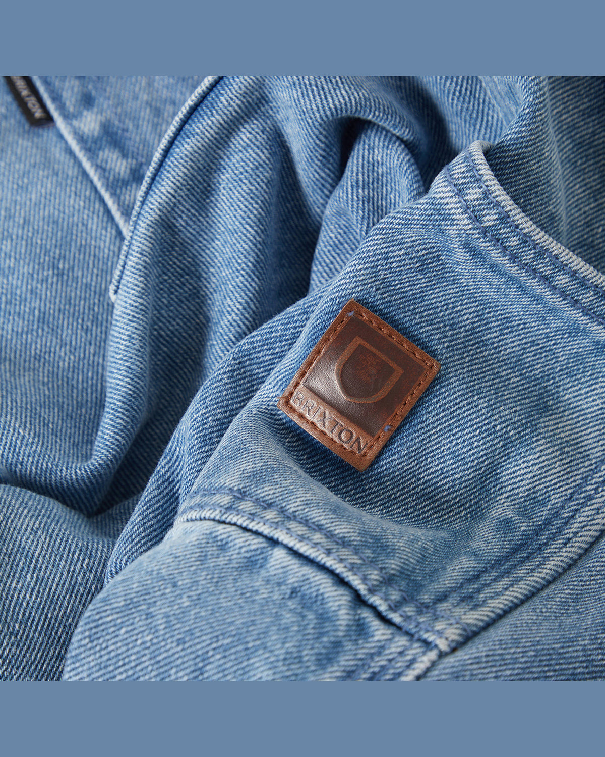 BUILDERS CARPENTER BAGGY SHORT - WASHED BLUE DENIM