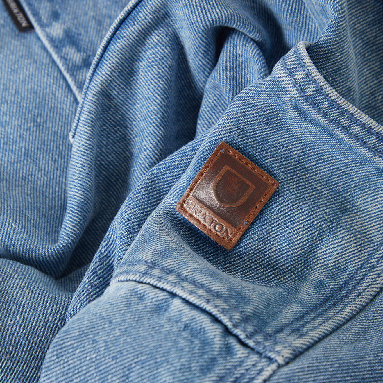 BUILDERS CARPENTER BAGGY SHORT - WASHED BLUE DENIM