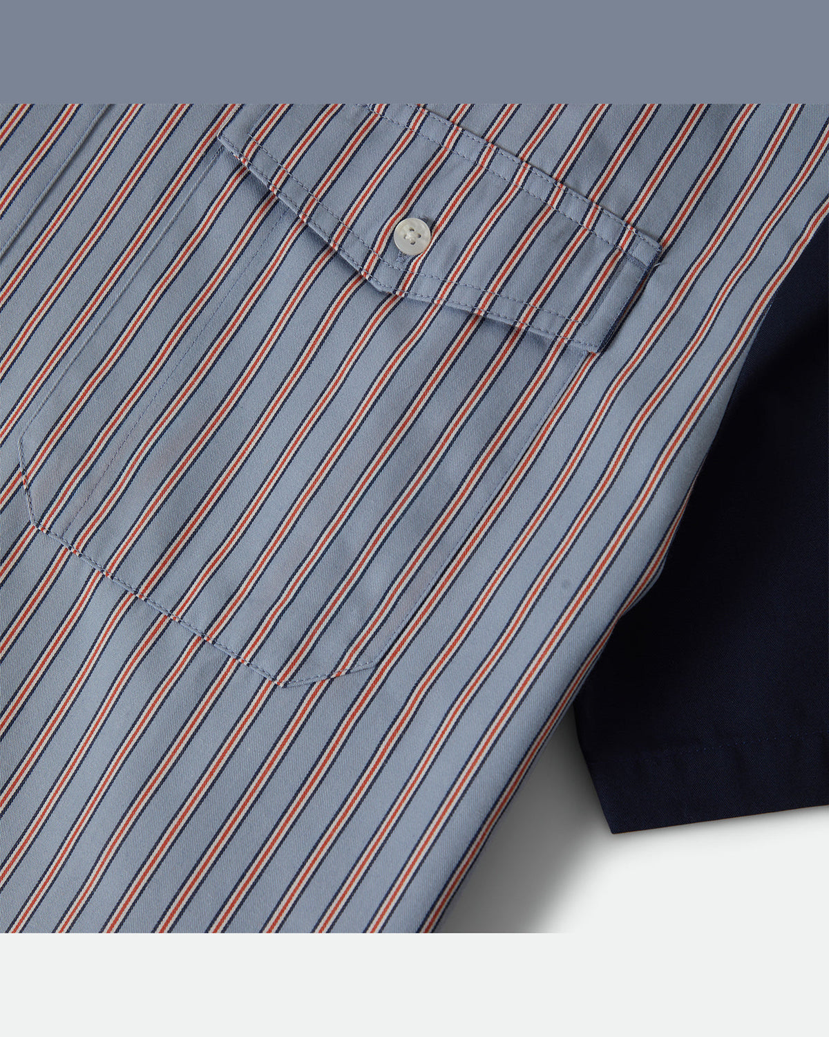 BUILDERS OLSON S/S WVN - BLUE AURA STRIPE