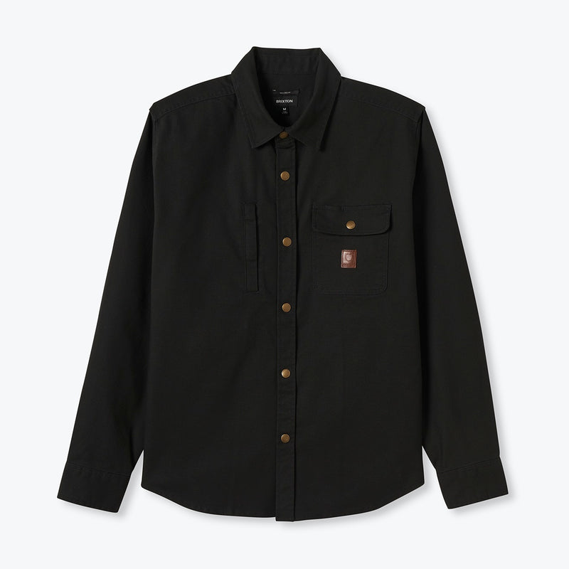 BUILDERS STRETCH OVERSHIRT - WASHED BLACK