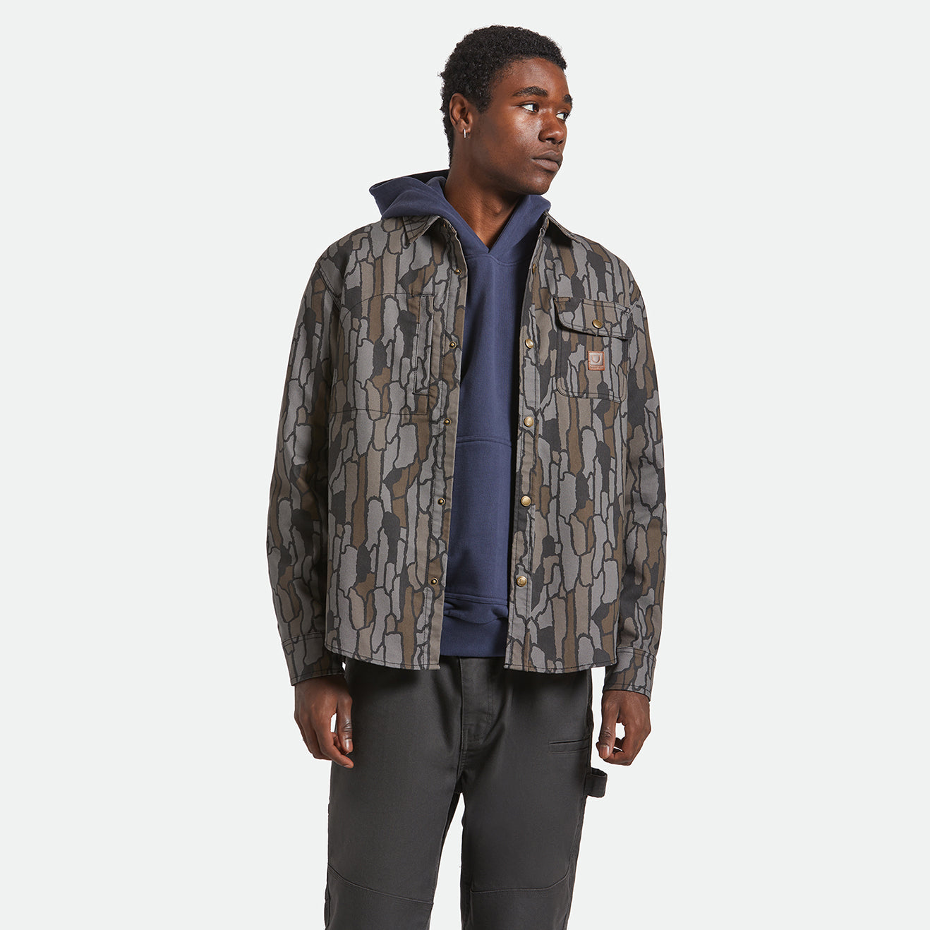 BUILDERS STRETCH OVERSHIRT - BARK CAMO