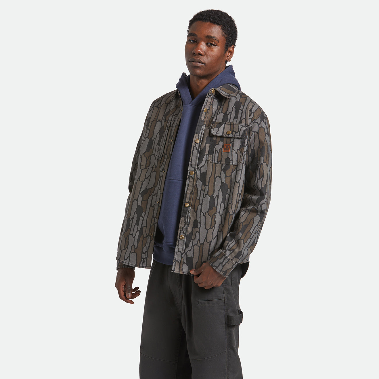 BUILDERS STRETCH OVERSHIRT - BARK CAMO