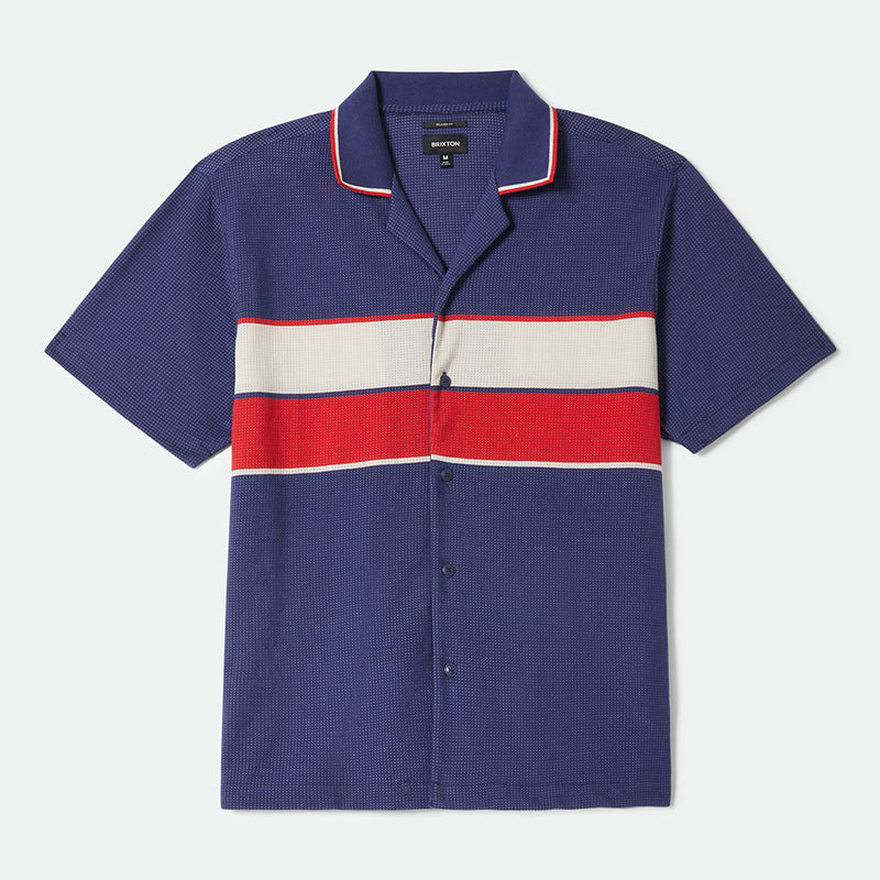 BUNKER MESH S/S WVN - WASHED NAVY