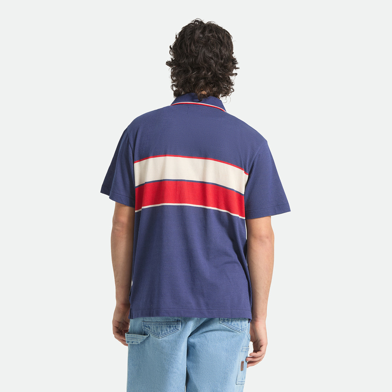 BUNKER MESH S/S WVN - WASHED NAVY