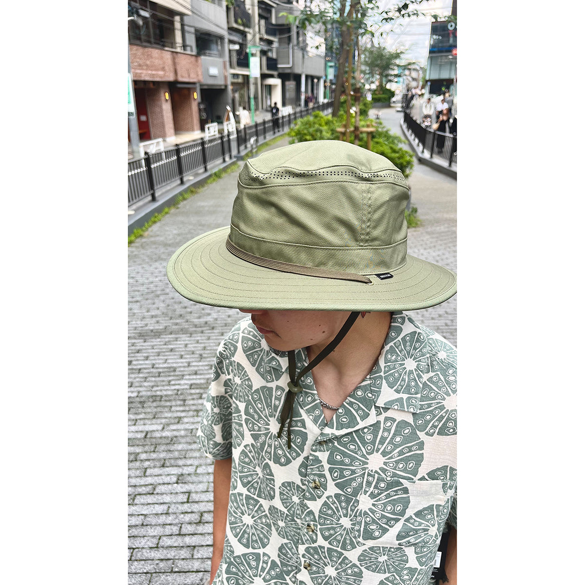 BUNKER Slub S/S WVN L / WHITECAP/CHINOIS Green