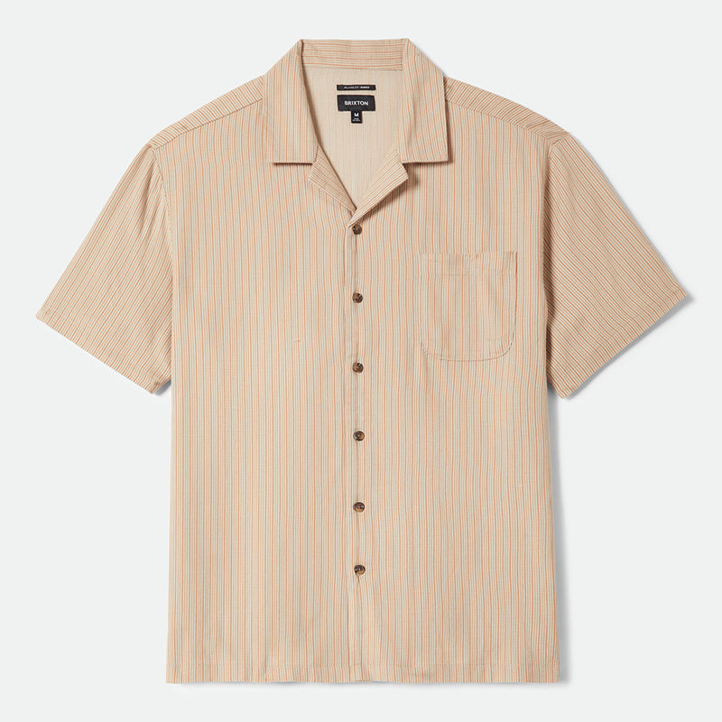 BUNKER SLUB S/S WVN - ITALIAN CLAY STRIPE