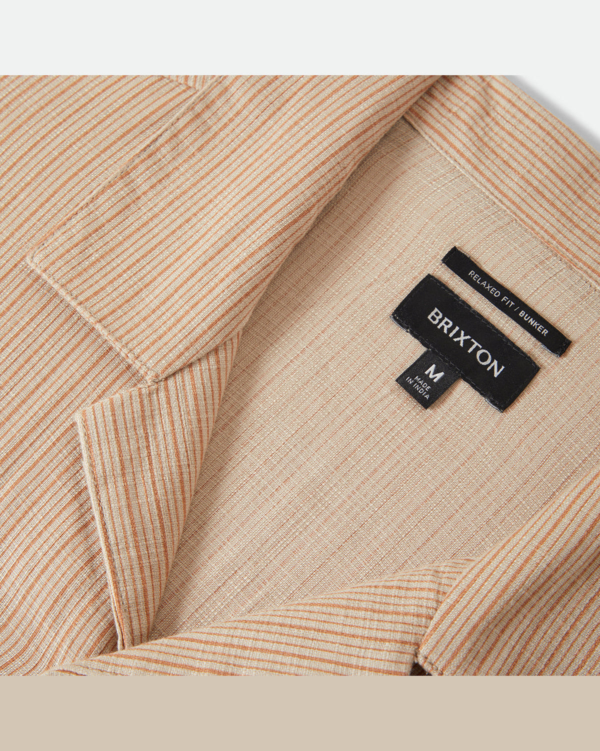 BUNKER SLUB S/S WVN - ITALIAN CLAY STRIPE