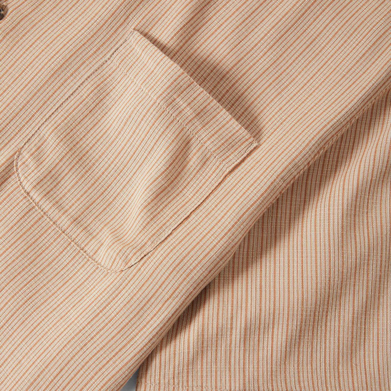 BUNKER SLUB S/S WVN - ITALIAN CLAY STRIPE