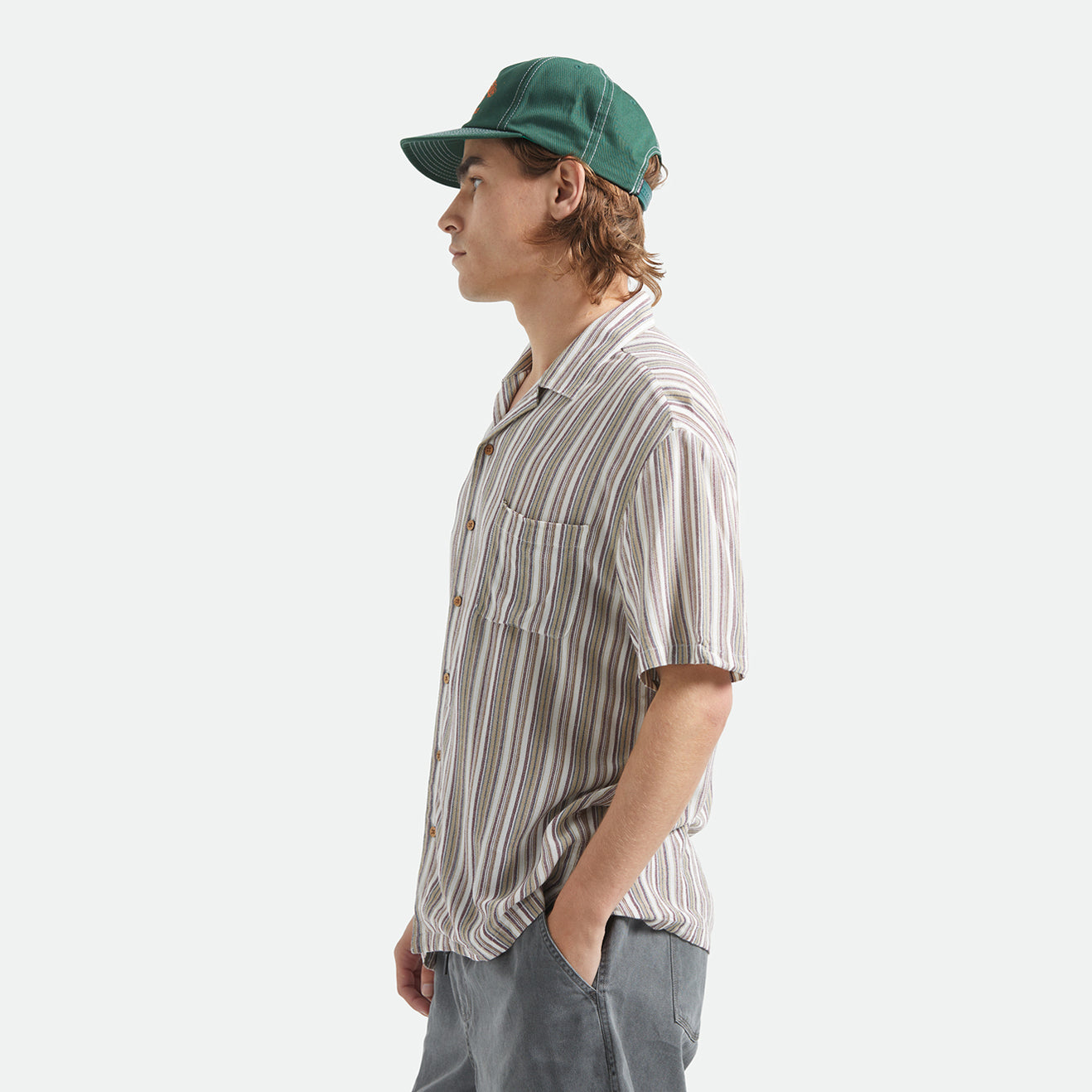 BUNKER TWISTED STRIPE S/S WVN - ROBUST RED