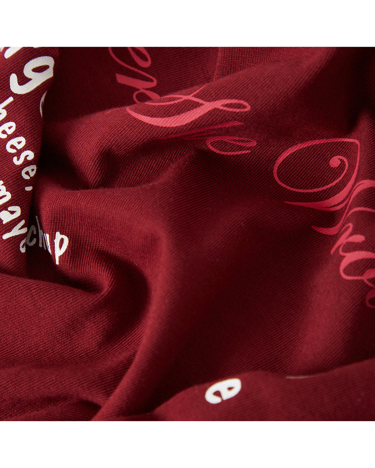 BURGER SHE WROTE POCKET TEE - BURGUNDY
