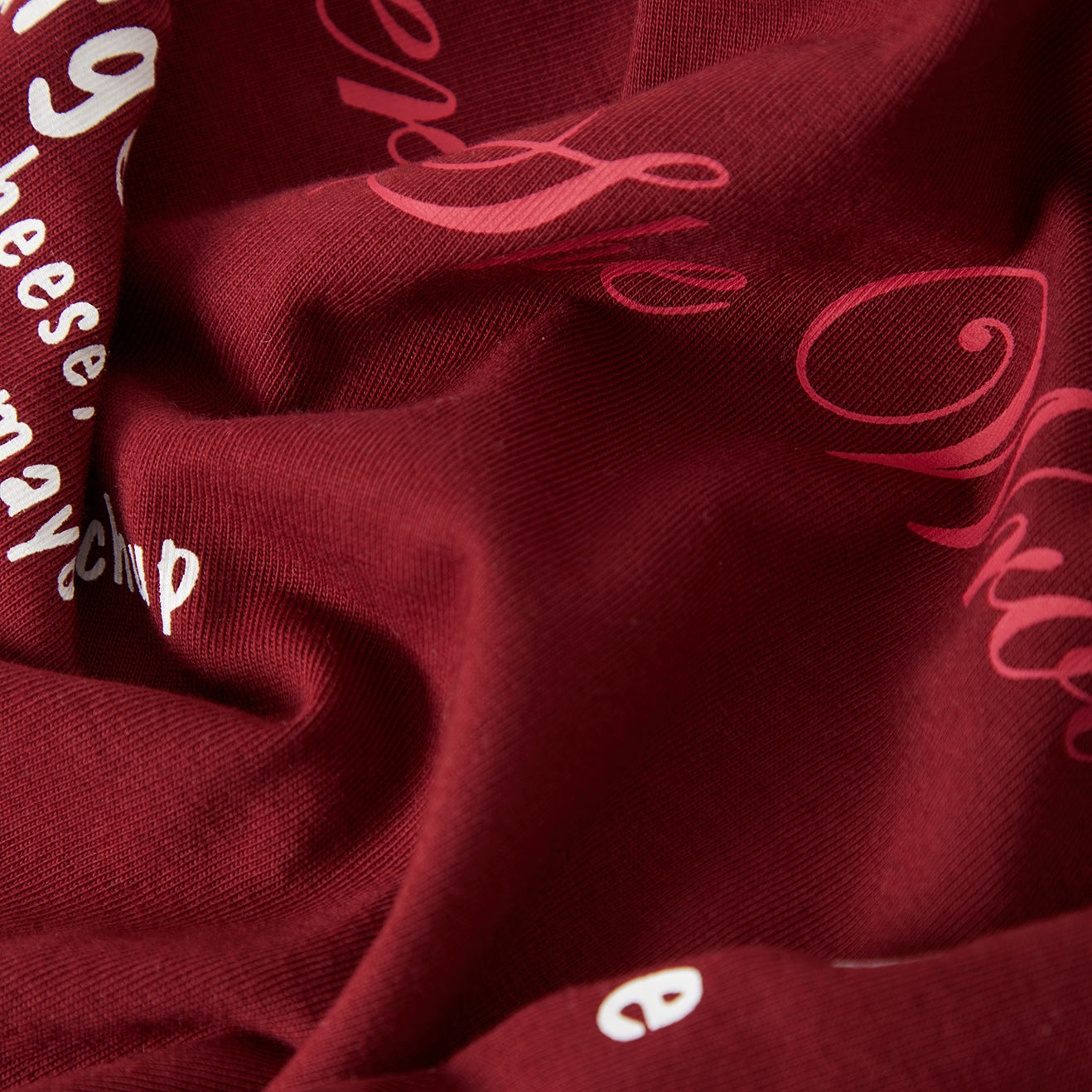 BURGER SHE WROTE POCKET TEE - BURGUNDY