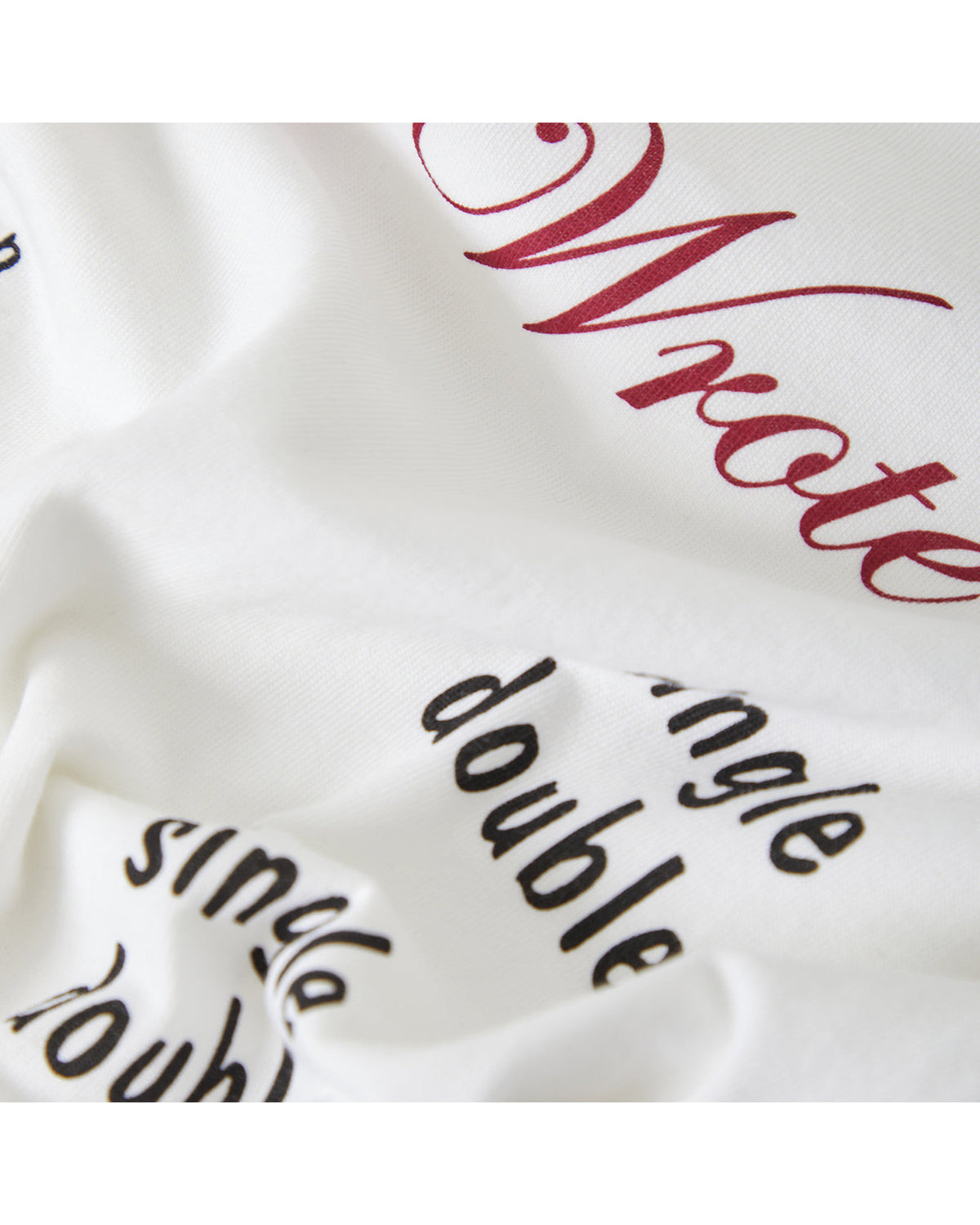 BURGER SHE WROTE POCKET TEE - WHITE