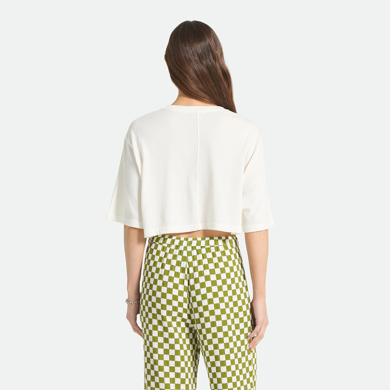 CAREFREE ORGANIC GD CROPPED HENLEY - OFF WHITE