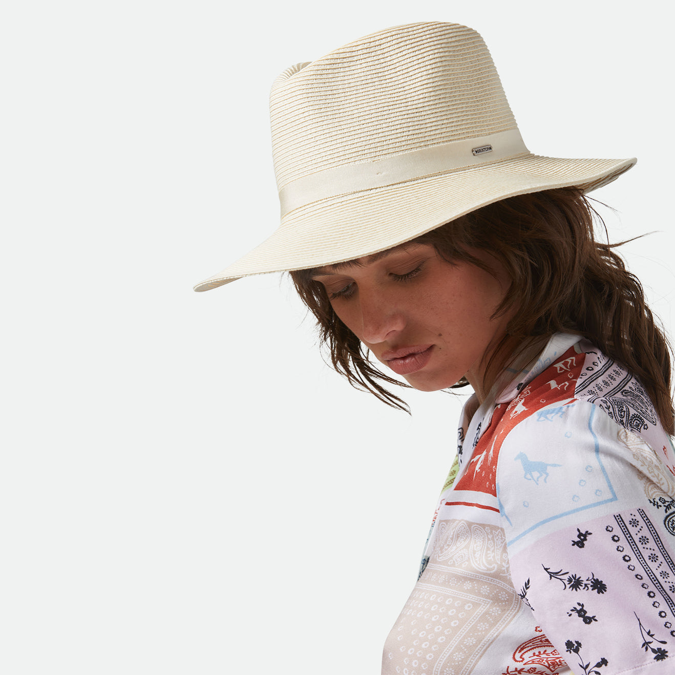 CAROLINA STRAW PACKABLE TRAVEL-BONE/BONE