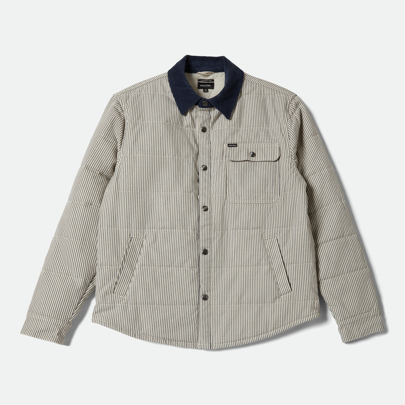 CASS JACKET - WHITECAP/MOOD INDIGO HICKORY S
