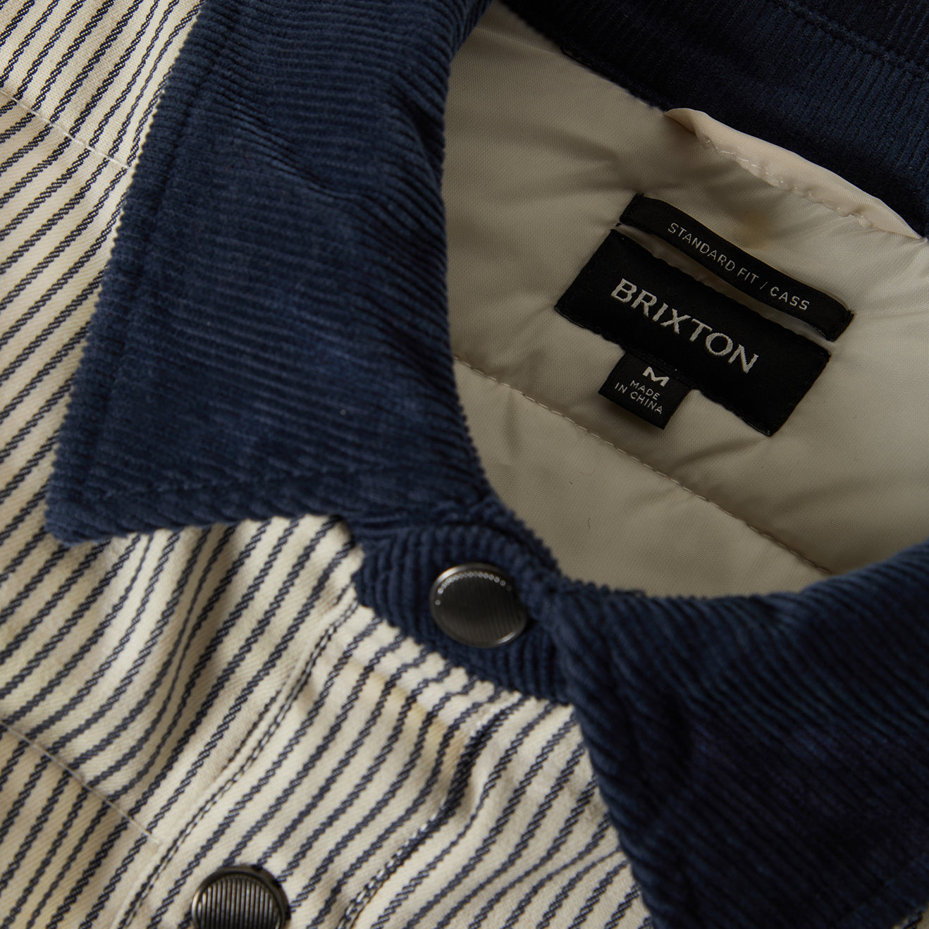 CASS JACKET - WHITECAP/MOOD INDIGO HICKORY S