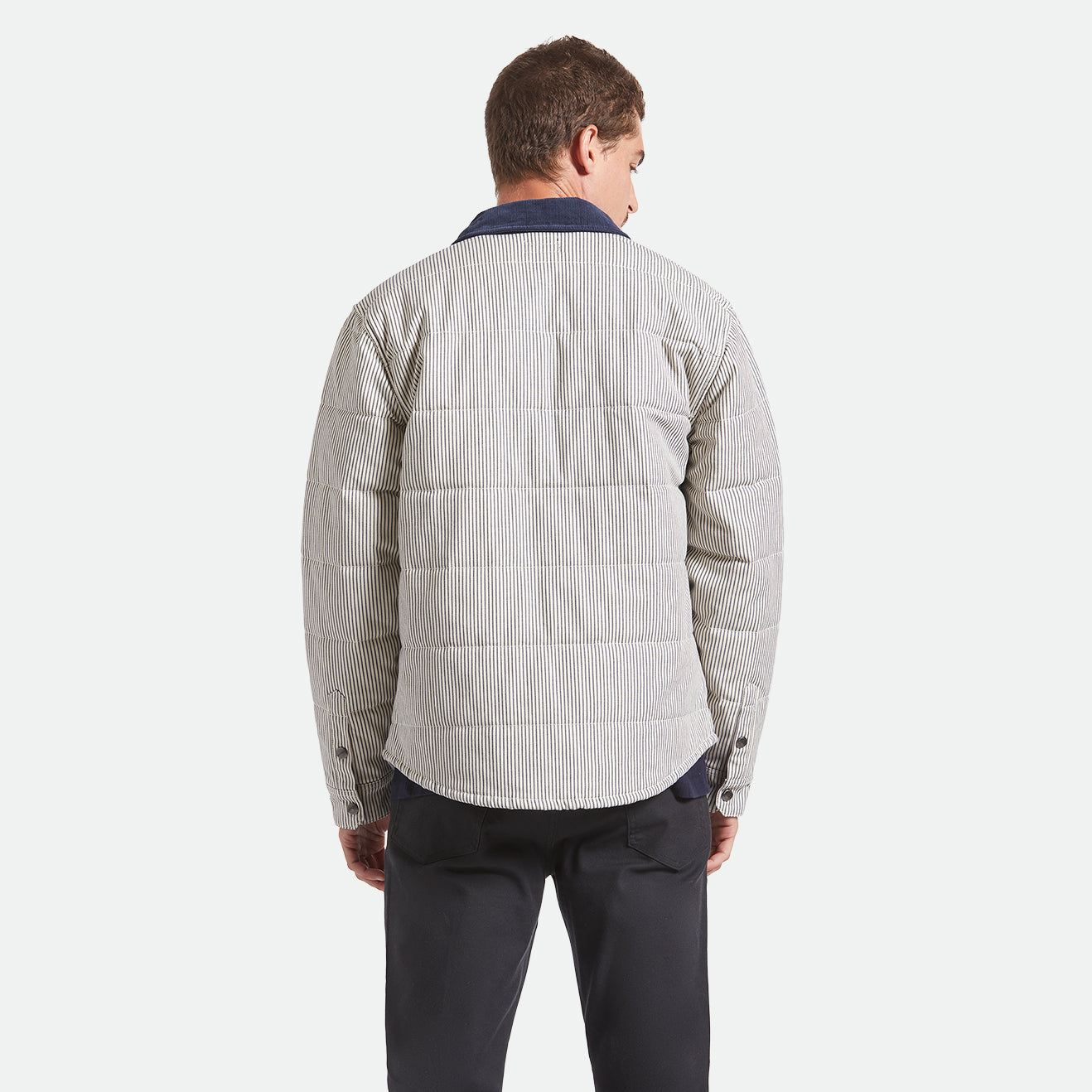 CASS JACKET - WHITECAP/MOOD INDIGO HICKORY S