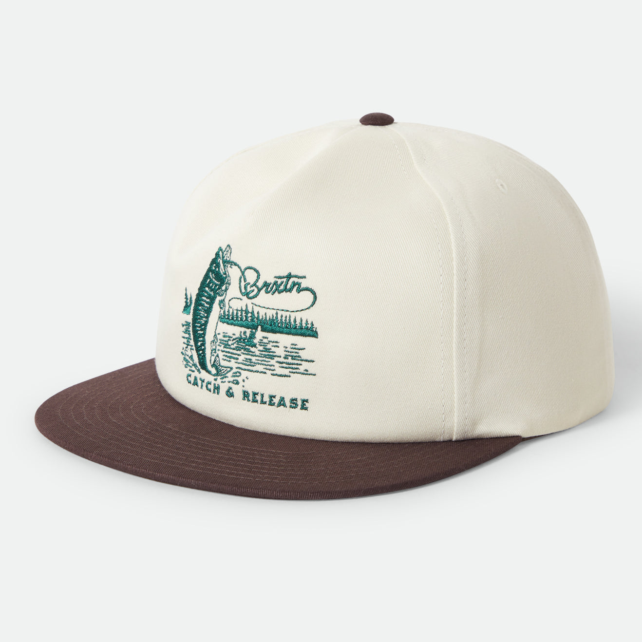 CATCH AND RELEASE HP SNAPBACK - OFF WHITE/BROWN