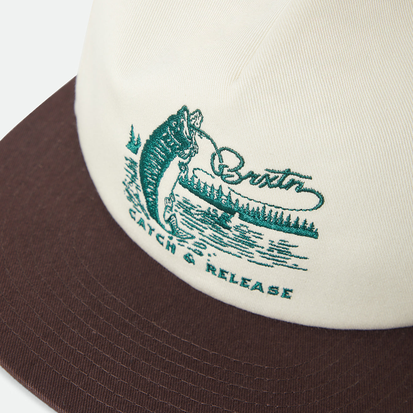 CATCH AND RELEASE HP SNAPBACK - OFF WHITE/BROWN