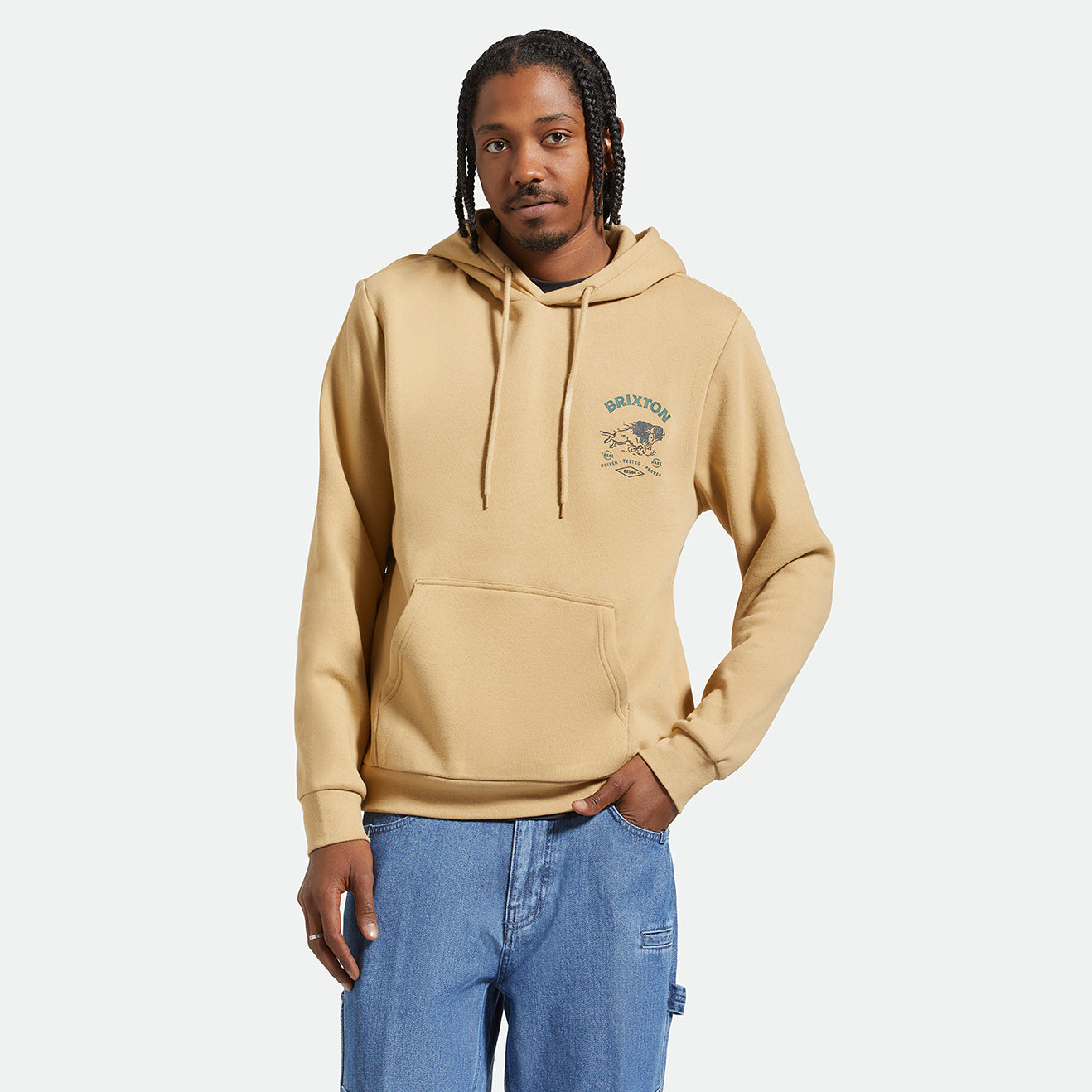 CHARGING BUFFALO HOOD - SAND