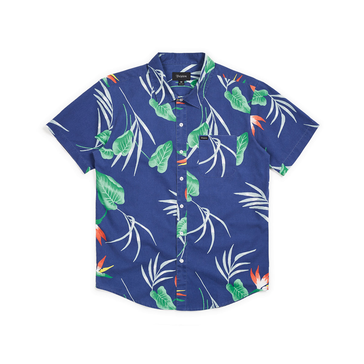 CHARTER PRINT S/S WVN - PATRIOT BLUE