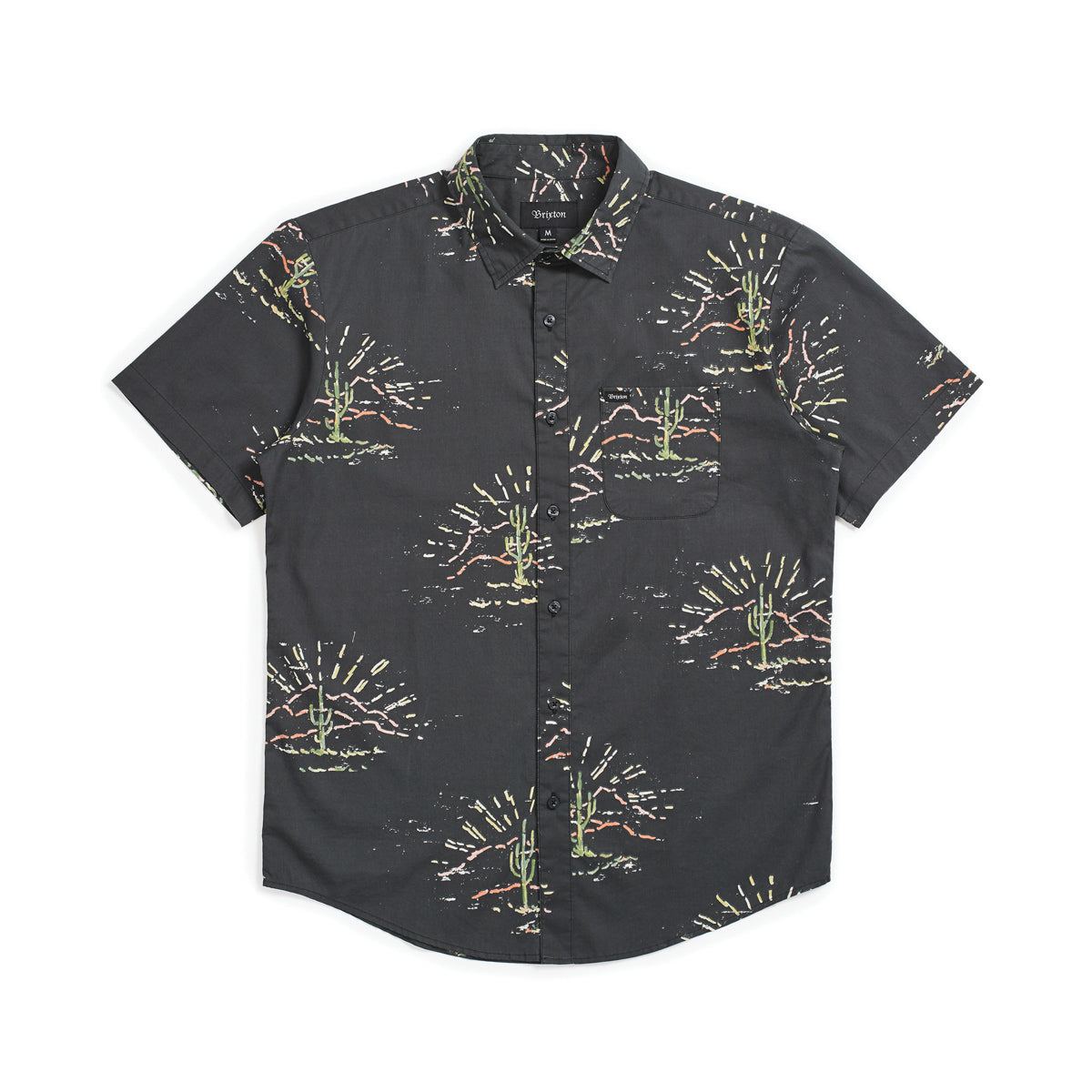 CHARTER PRINT S/S WVN - WASHED BLACK