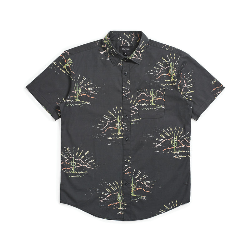 CHARTER PRINT S/S WVN - WASHED BLACK