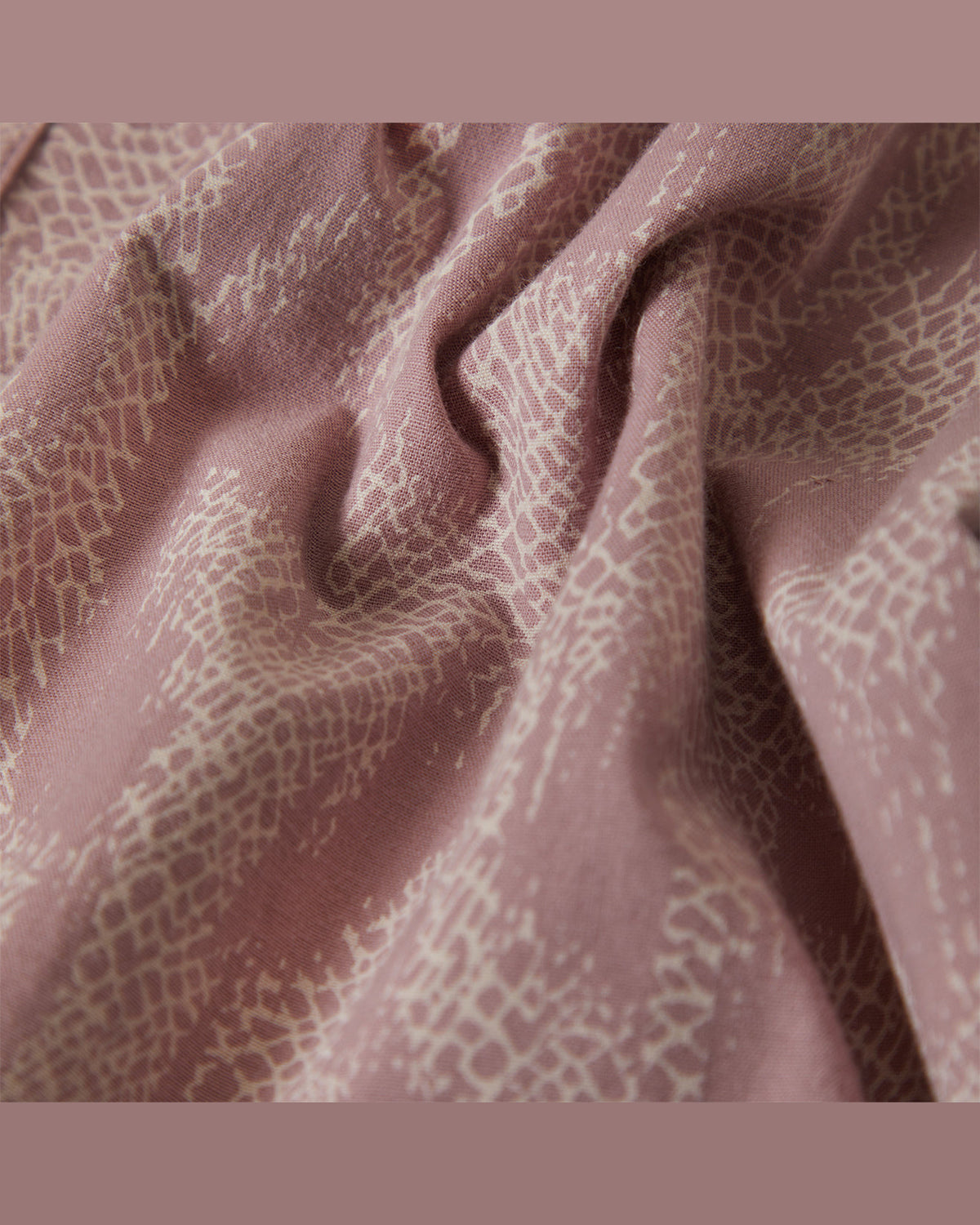 CHARTER PRINT S/S WVN - DARK PINK/SILVER CRACKLE PAINT
