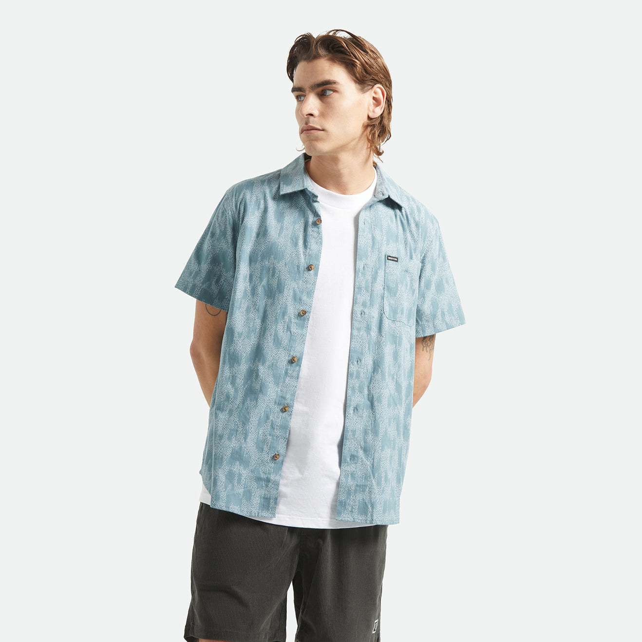 CHARTER PRINT S/S WVN - TROOPER CRACKLE PAINT