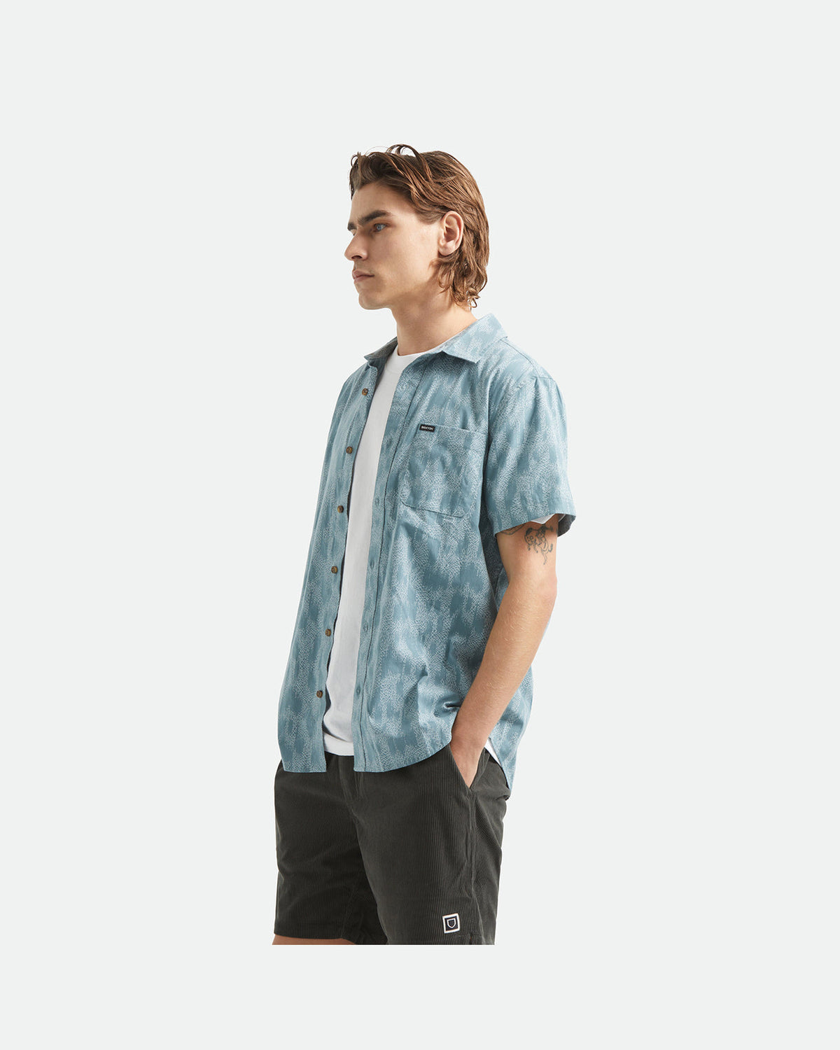 CHARTER PRINT S/S WVN - TROOPER CRACKLE PAINT