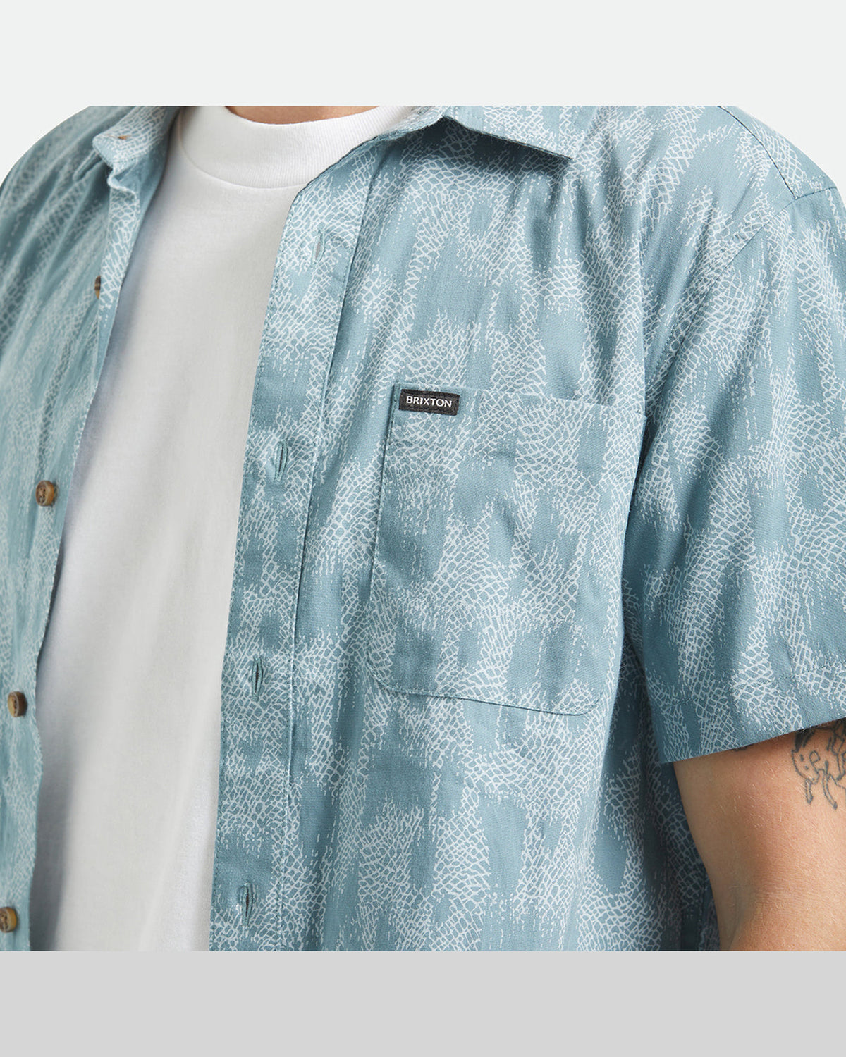 CHARTER PRINT S/S WVN - TROOPER CRACKLE PAINT