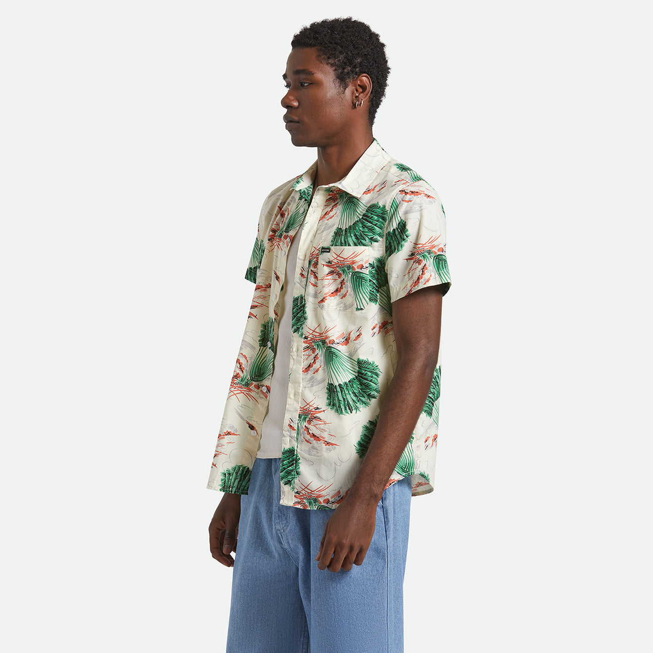 CHARTER PRINT S/S WVN - VINTAGE PALM PRINT